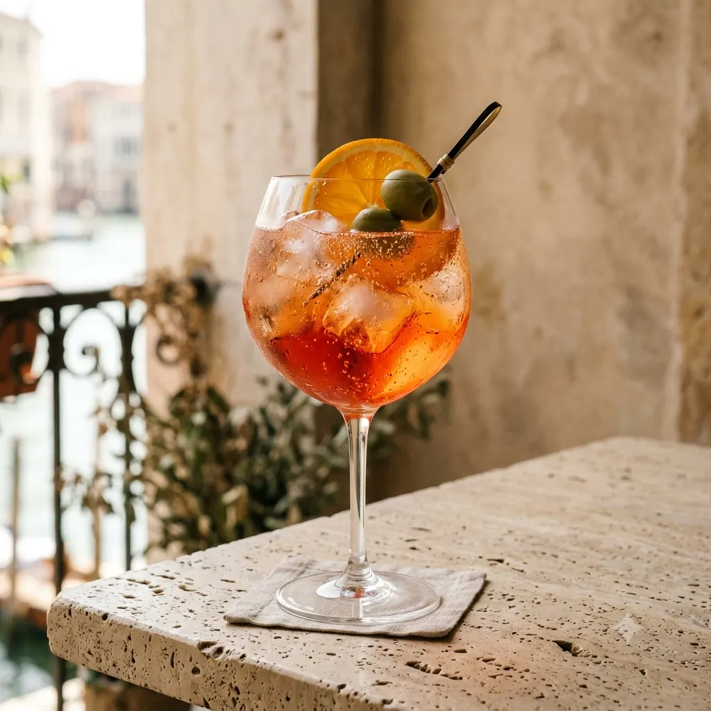 Photo du cocktail Select Spritz, L'aperitivo originel de Venise, plus herbacé et floral que l'Aperol, avec une pointe de rhubarbe.